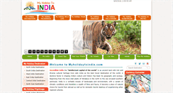 Desktop Screenshot of myholidaytoindia.com