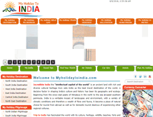 Tablet Screenshot of myholidaytoindia.com